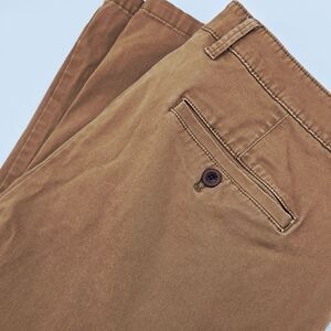 Weatherproof Vintage Chino Pants Men's 34x32 Brown Flat Front W3F044